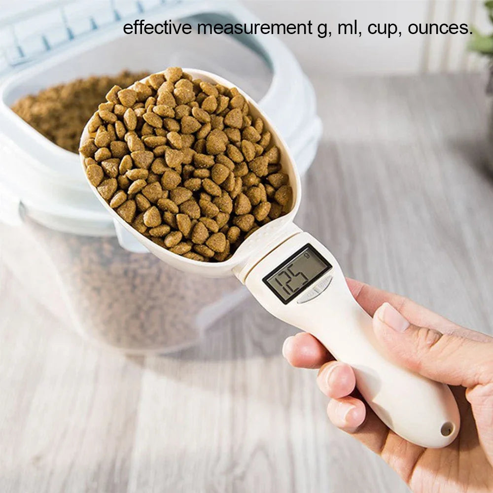 Digital Pet Food Scale Spoon – 800g Dog & Cat Measuring Pet Food Scale Oasis Select 1g 800g