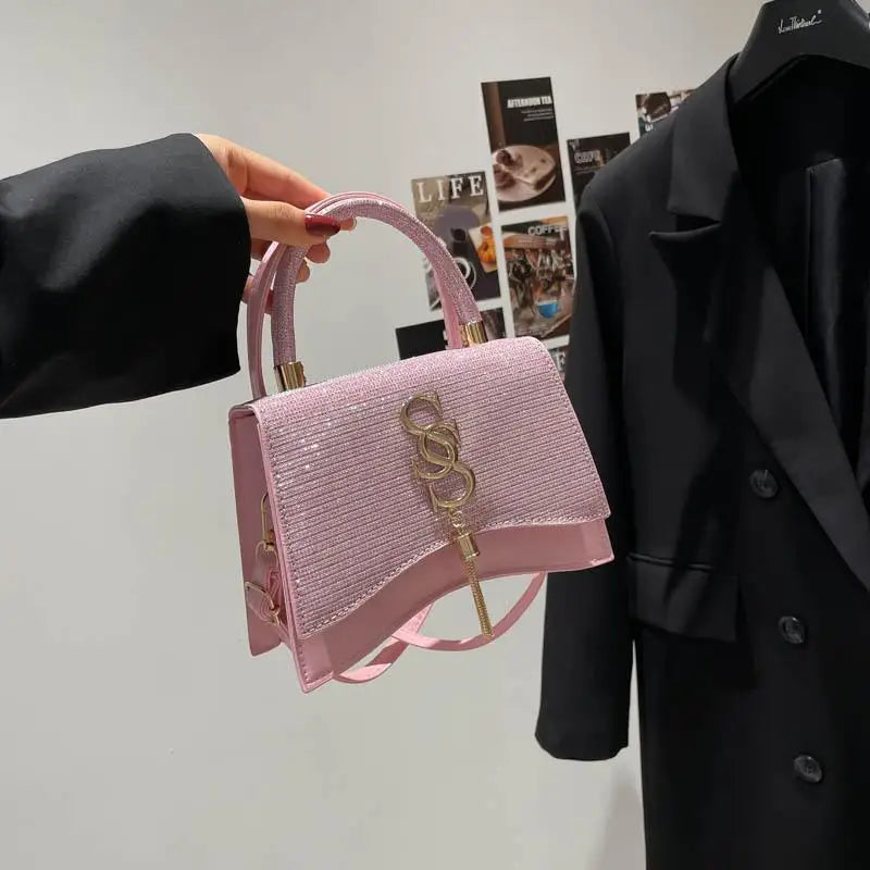 Sparkly Rhinestone Evening Bag Luxury Shoulder Purse for Women Formal Occasion Banquet Prom Accessory Oasis Select A2