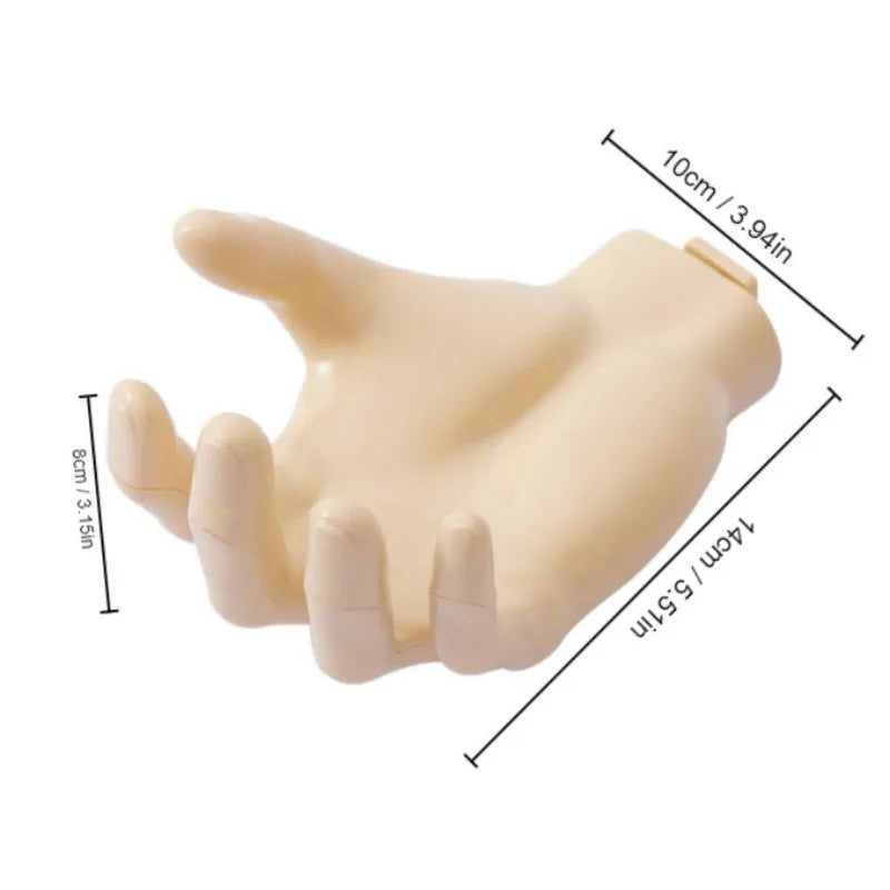 1PC Palm Shaped Wall Hanging Strong Non Punching and Traceless Hook Home Wall Storage Key Earphone Storage Rack Organization Oasis Select