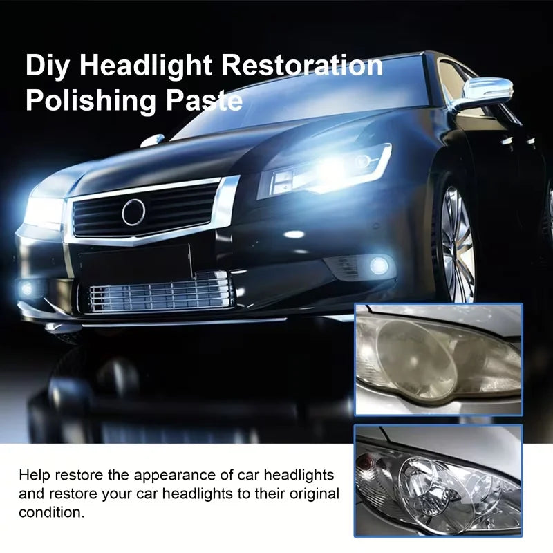 Car Headlight Restoration Polishing Kit & Cleaning Paste Headlight Restoration Kit Oasis Select