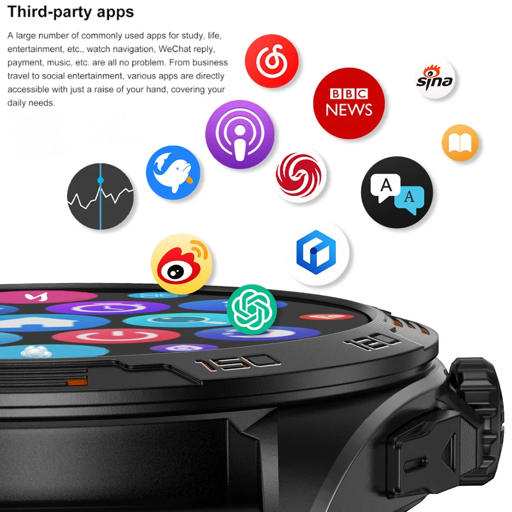 BT Call APP Download Smartwatch 4GB Memory Map Local Music Playback Sound Recording Smart Watch Men Women Sports Health Monitor Oasis Select