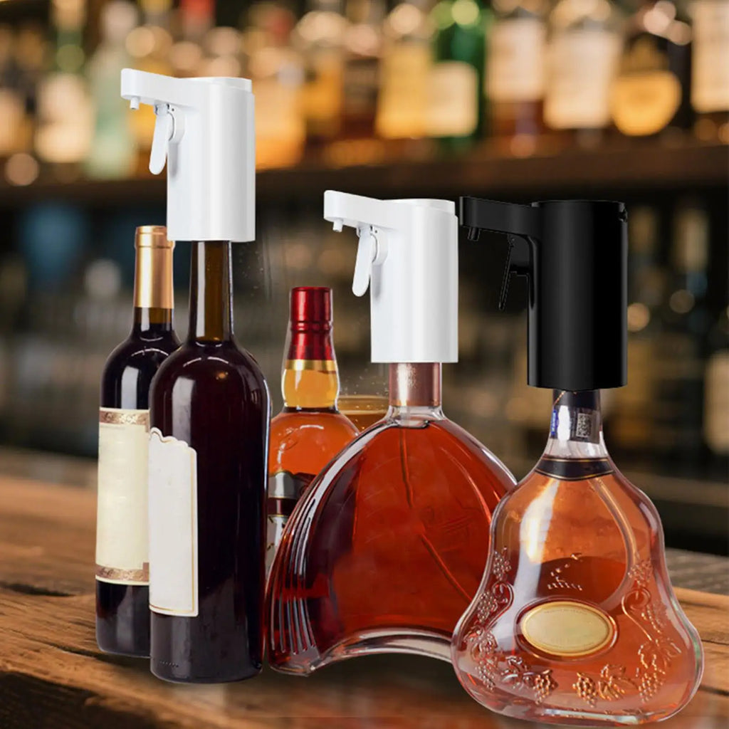 Wine Aerator Pourer Electric Touch Screen 4-Mode Digital Alcohol Bottle Dispenser Wine Accessories for Home Bar Office Travel Oasis Select