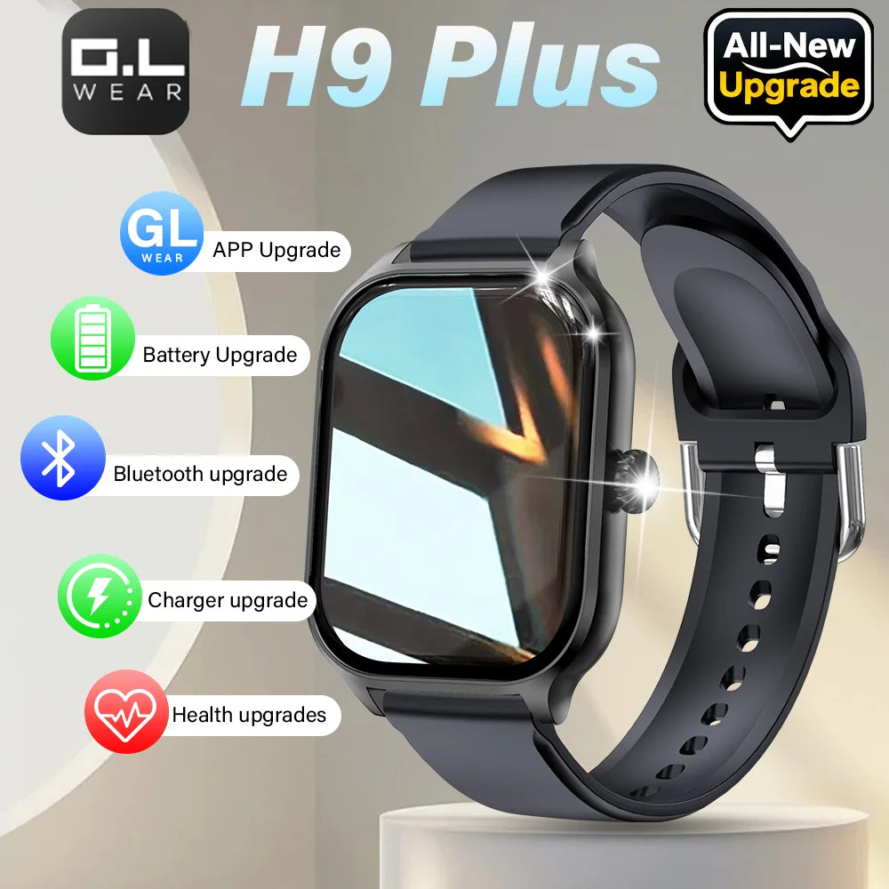 LAXASFIT H9 Smart Watch – Bluetooth Calls & Fitness Tracker Smart Watch Oasis Select H9 Plus Black