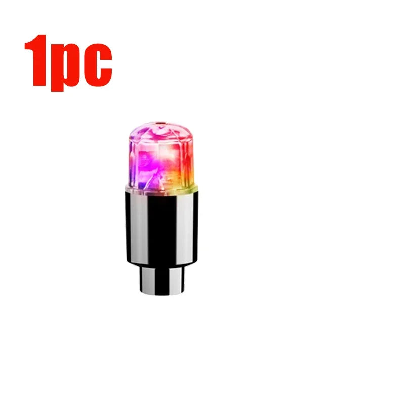 Tire Valve Cap Lights Tire Light for Car Air Valve Caps with Lights for Motorcycles Bicycles Electric Vehicles Lamps Oasis Select 1pc-Colorful light