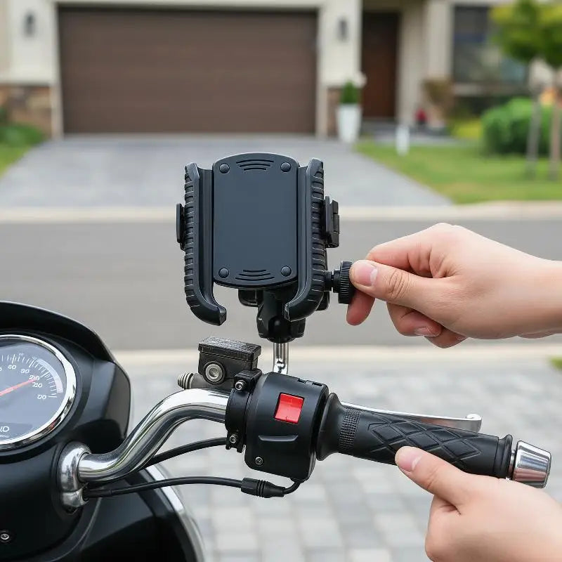 Universal Shockproof Phone Holder For Bike Motorcycle Handlebar Bicycle Mount Bracket For Road Mountain Riding Bike Oasis Select