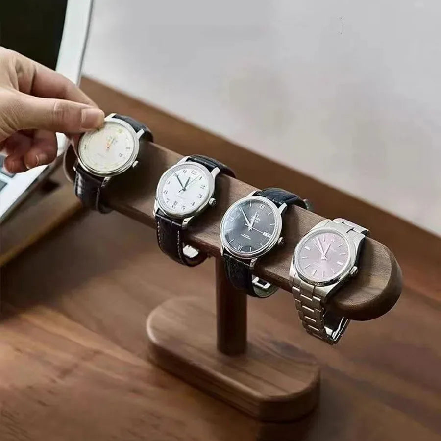 Walnut Watch Bracket Display Holder Jewelry Bracket Chain Anklets Hanger Stand Racks Organizer For Counter Shows Oasis Select