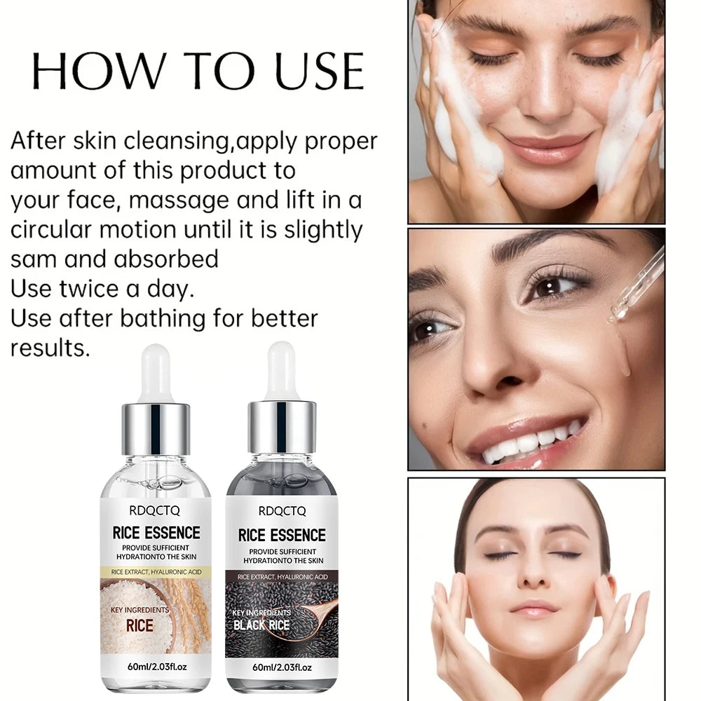 Rice Extract Hyaluronic Acid Serum 2-Pack | Daily Hydration Facial Serum Essence Oasis Select