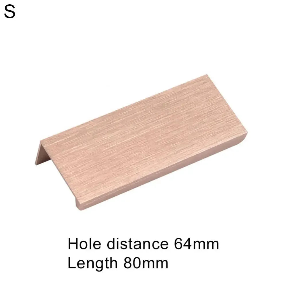 Drawer Handle Screws Set Invisibility Furniture Cabinet Cabinet Pulls Rose Gold Wardrobe Drawer Pull Door Metal Hidden Handle Oasis Select Champagne S