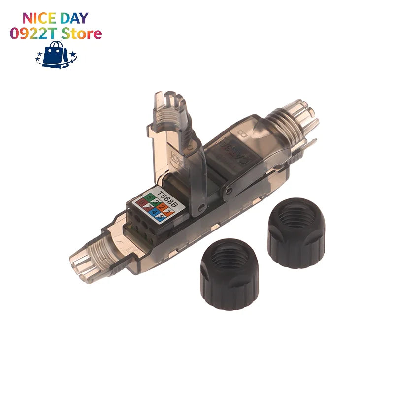 Terminal Network Extension Cable Tool-less Extension Connector Network Extender Junction Adapter Connection Box@#X Oasis Select