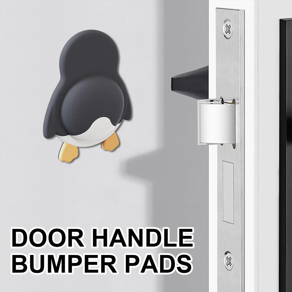 Adhesive Wall Protector Silent Self-Adhesive Door Bumper Wall Guard Cartoon Animal Design Anti-Collision Pad for Apartment Home Oasis Select