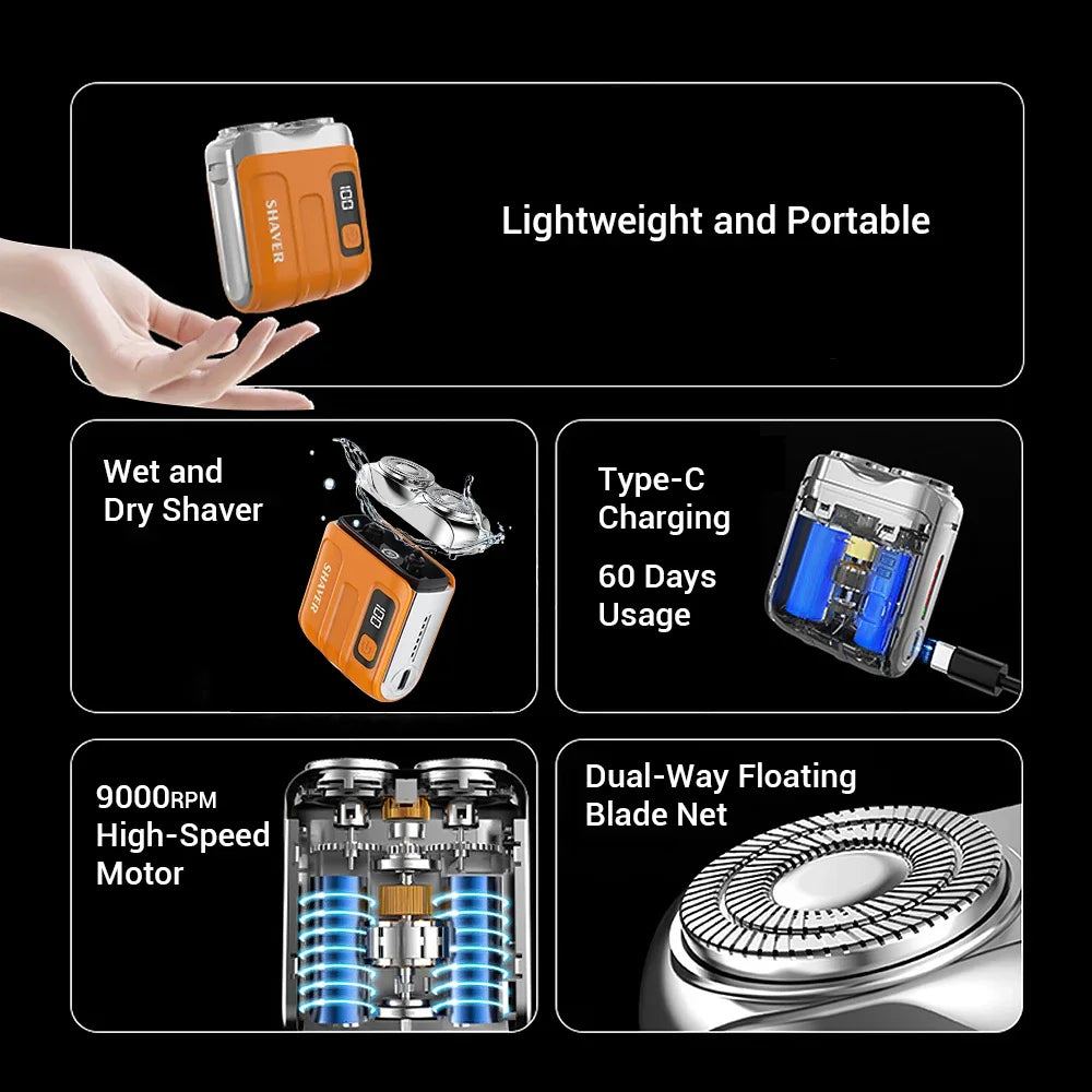 Hailicare Electric Smart Shaver – Dual Blade & Digital Display