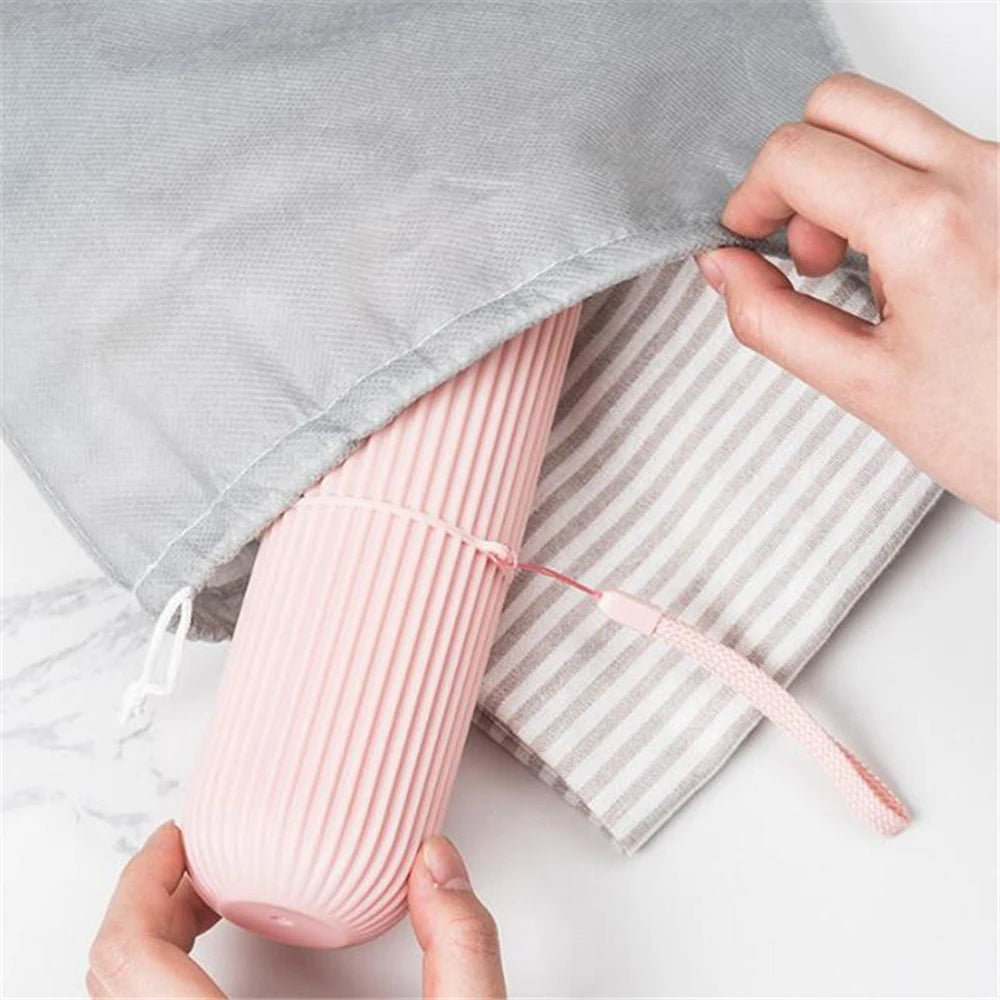 Portable Toothbrush & Toothpaste Travel Case Organizer
