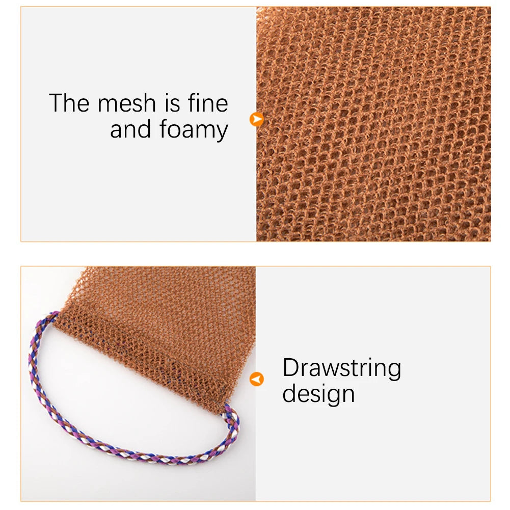 Exfoliating Back Scrubber Net Bath Washcloth 3-Pack | Men & Women