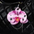 Exquisite Simulation Phalaenopsis Keychain Backpack Decoration Gifts Creative Hand-punched Puncture Simulation Flower Keyring Oasis Select A6