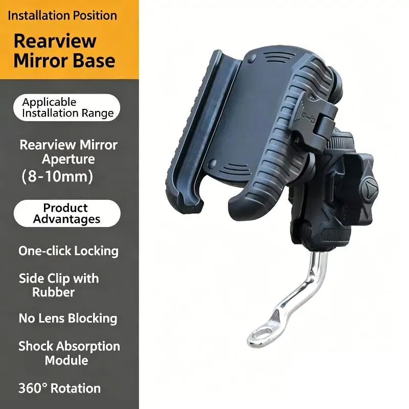 Universal Shockproof Phone Holder For Bike Motorcycle Handlebar Bicycle Mount Bracket For Road Mountain Riding Bike Oasis Select A1