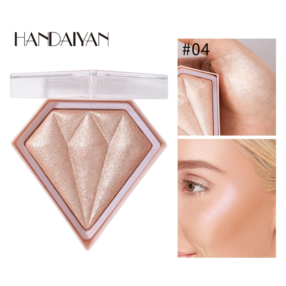 Handaiyan 5-Color Diamond Shimmer Highlighter Contour Palette