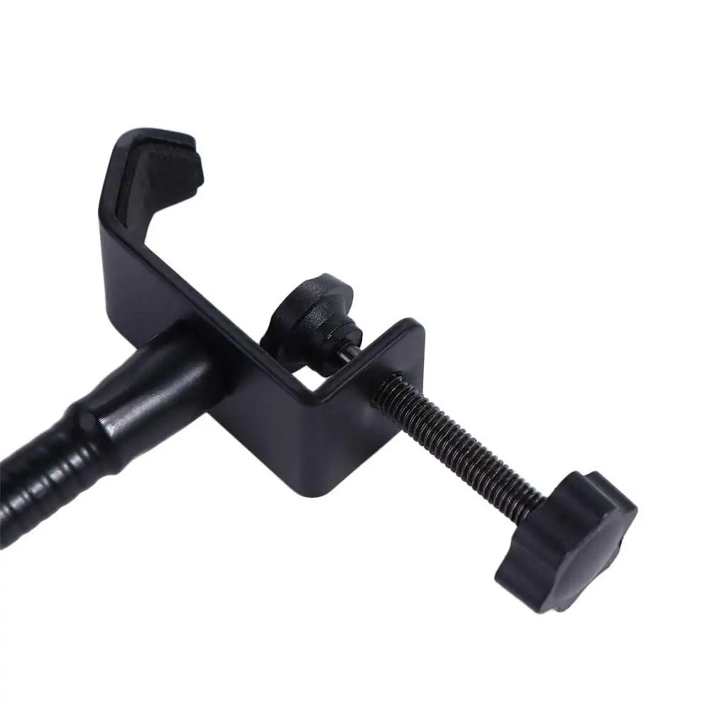 Iron Desk Mic Stand Universal Hose Shelves with Heavy Duty Desk Clamp Microphone Stand Mic Clip Holder Mic Arm Desk Mount Oasis Select