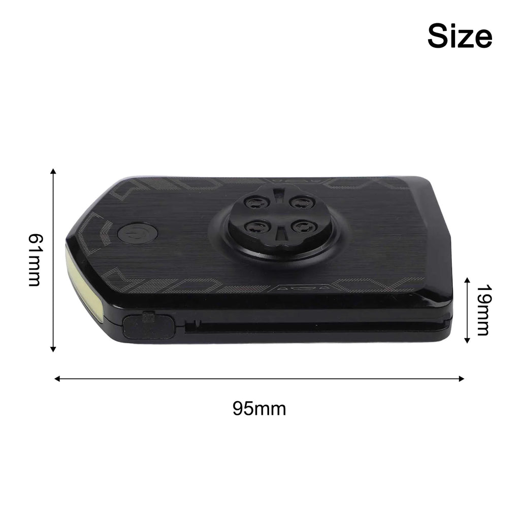5000mAh Bike Headlight with USB Charging Capability 5V 2A Output Features Detachable Mounting Base and Charging Cable Oasis Select