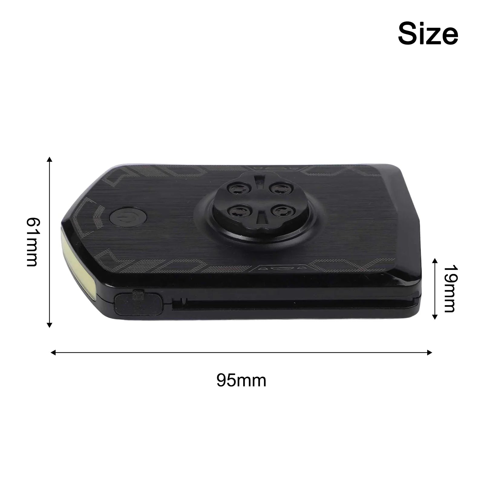 5000mAh Bike Headlight with USB Charging Capability 5V 2A Output Features Detachable Mounting Base and Charging Cable Oasis Select