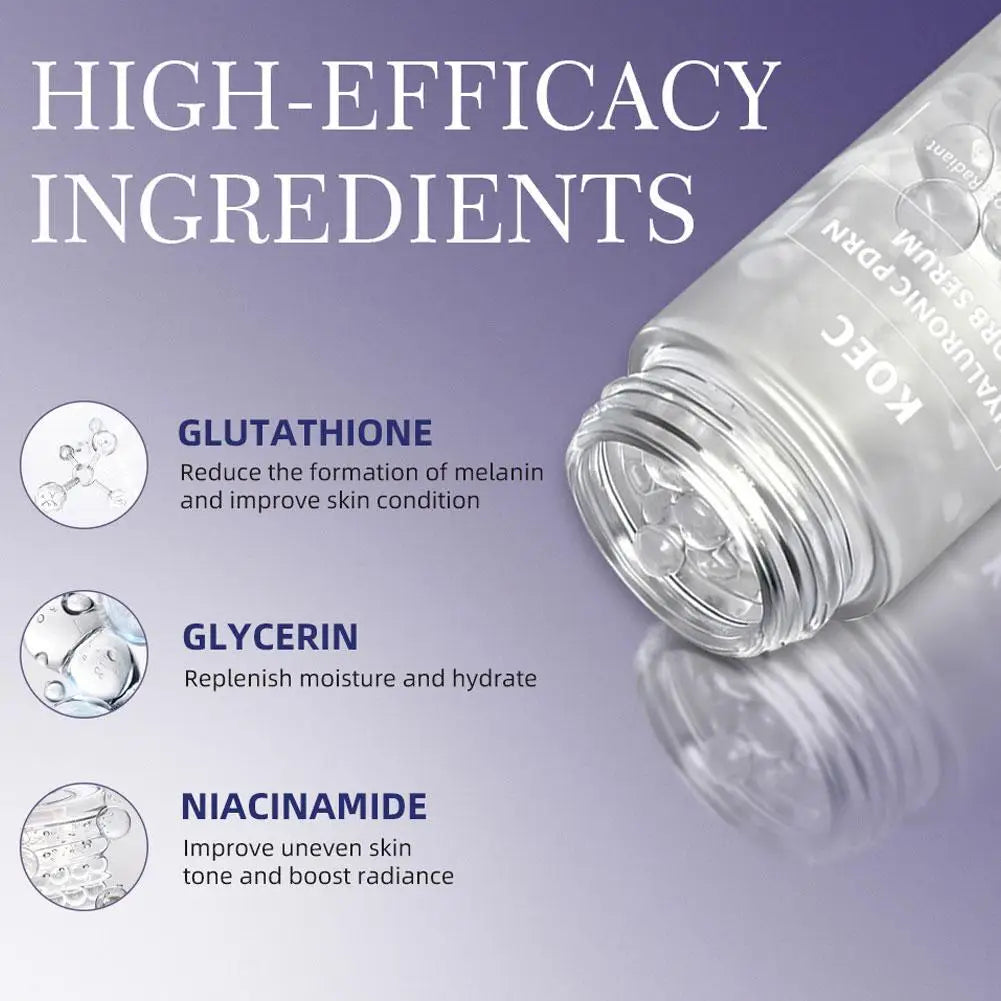 KOEC Spherical Particle Essence 20ml Hyaluronic PDRN Salmon Particles, Quick-Absorbing Burst Hydration Facial Essence Oasis Select