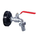 IBC Tank Tap Adapter S60 Coarse Thread to 1/2" & 3/4" Connector IBC Tank Adapter Oasis Select Gold 1/2''