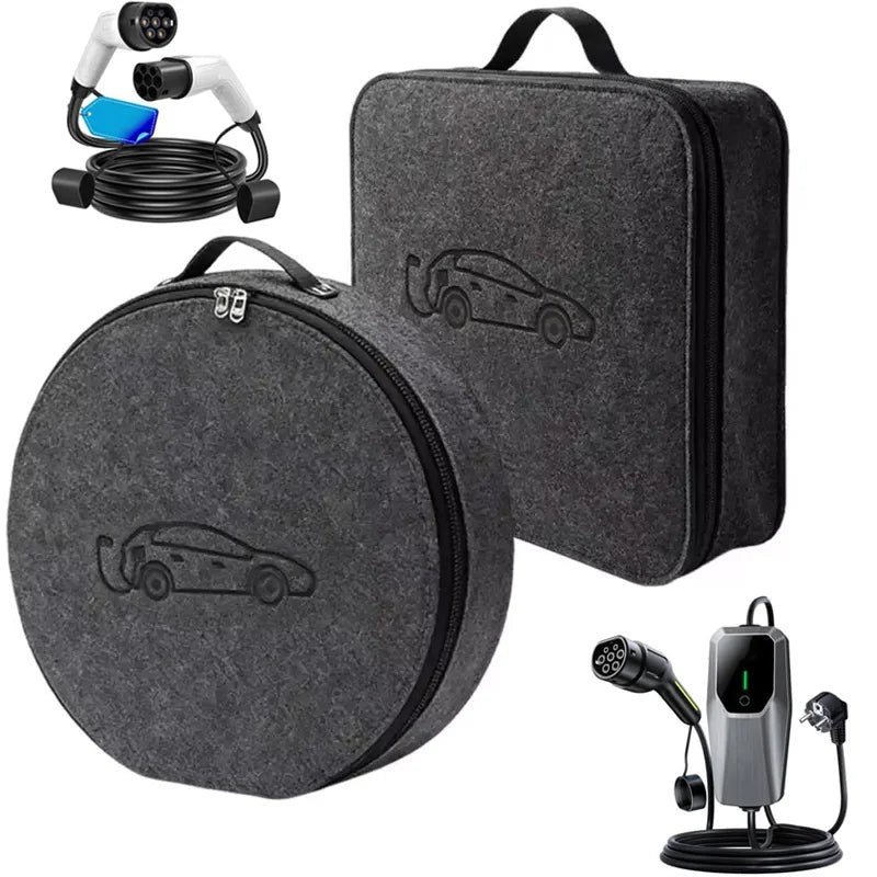 Scratch Resistant Dustproof New Energy Vehicle Charging Gun Storage Bag Portable EV Charger Cable Bag Auto Storage Bag Oasis Select