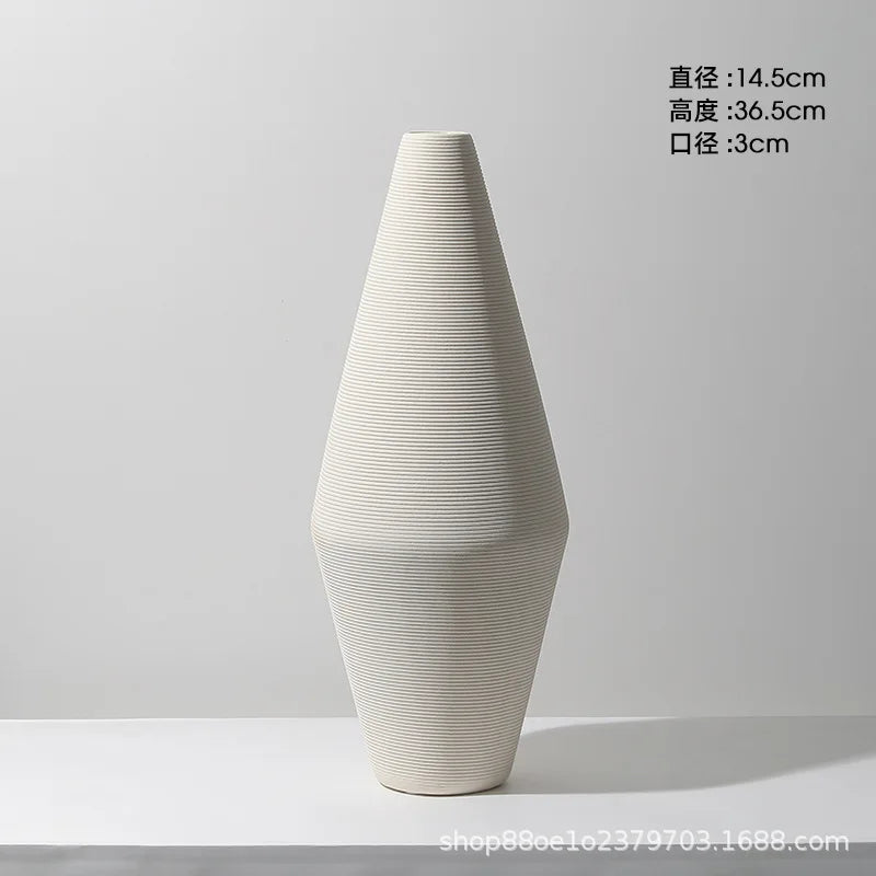 Ceramic Vase Decoration Advanced Sense Flower Arrangement Ins Wind Wine Cabinet Home Decoration Oasis Select O