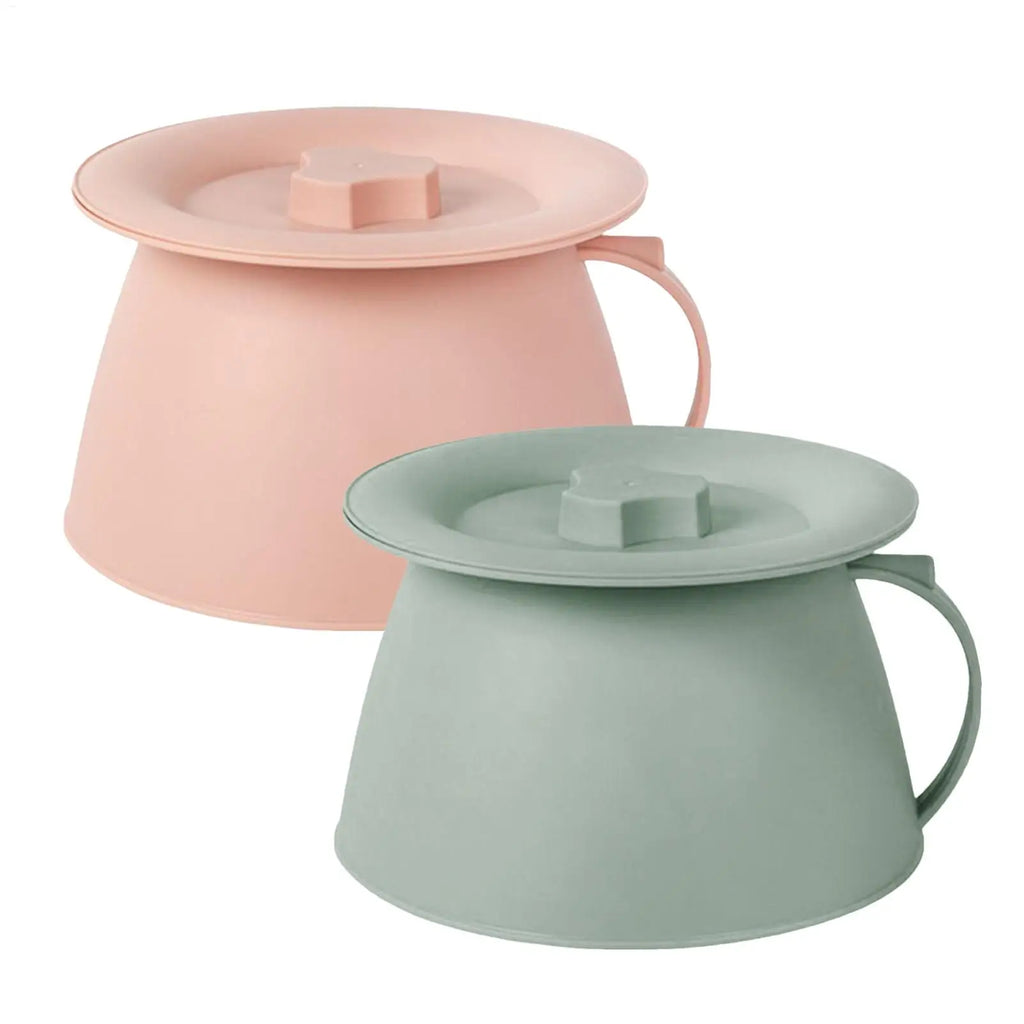 Chamber Pot 1.5L Pee Pot With Lid And Handle for Men Bedpans Potty for Wife Son Husband Friends Daughter Women Teens Family Boys Oasis Select