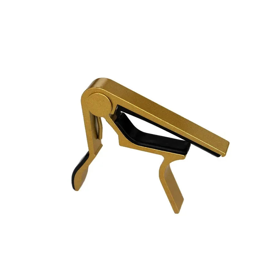 1/2pcs Universal Aluminium Alloy Guitar Capo - Lightweight & Durable Quick-Change Capo For Acoustic Electric And Classic Guitars Oasis Select Golden 1pc
