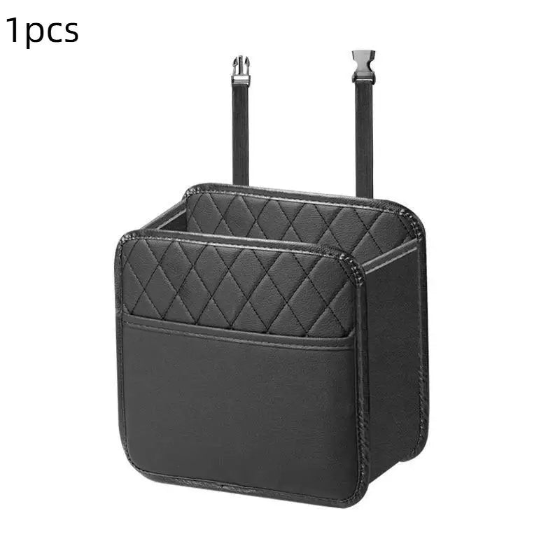 Car Multifunctional Storage Box Folding Leather Storage Bag For Car Seat Back Storage Bag Storage Bag Oasis Select 1PCS