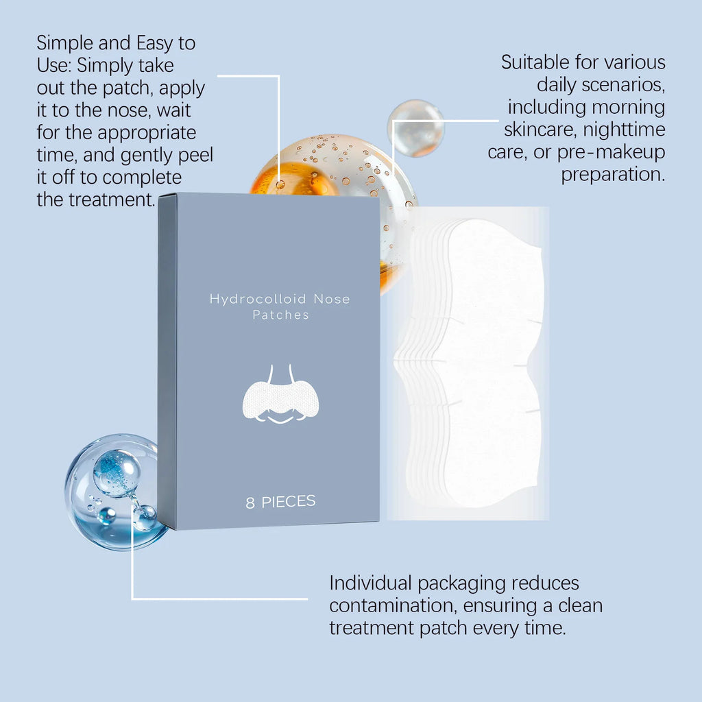 Nicotinamide Nose Patches Clean Excess Oil Unclog Pores Remove Blackheads Smooth Rough Skin Hyaluronic Acid Pore Cleansing Patch Oasis Select
