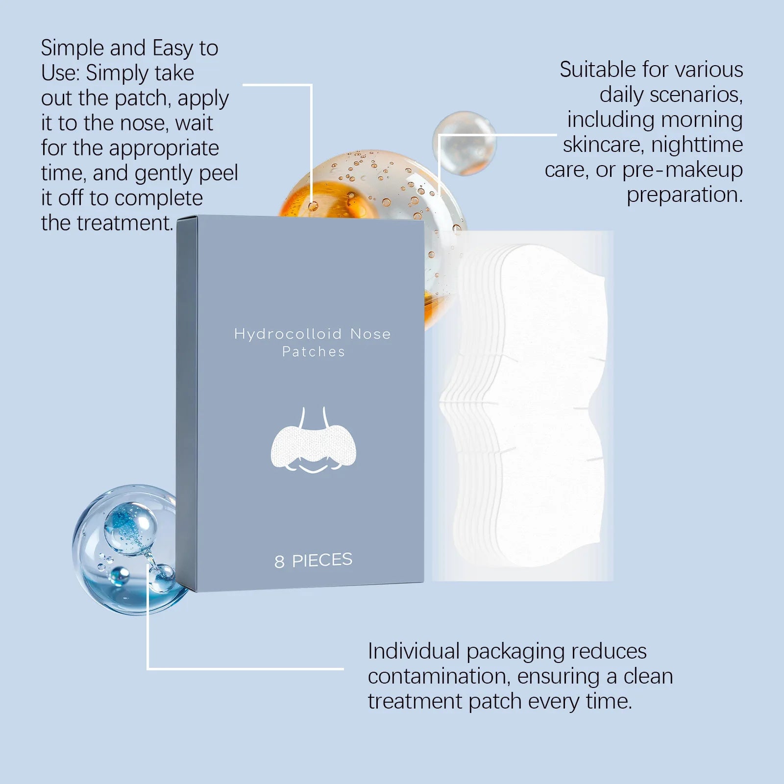 Nicotinamide Nose Patches – Blackhead & Pore Cleansing Strips Pore Cleansing Strips Oasis Select