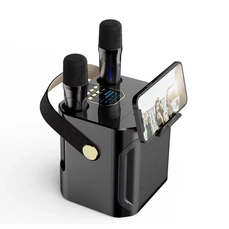 AyeBeau S882 Portable Karaoke Bluetooth Speaker + 2 Mics