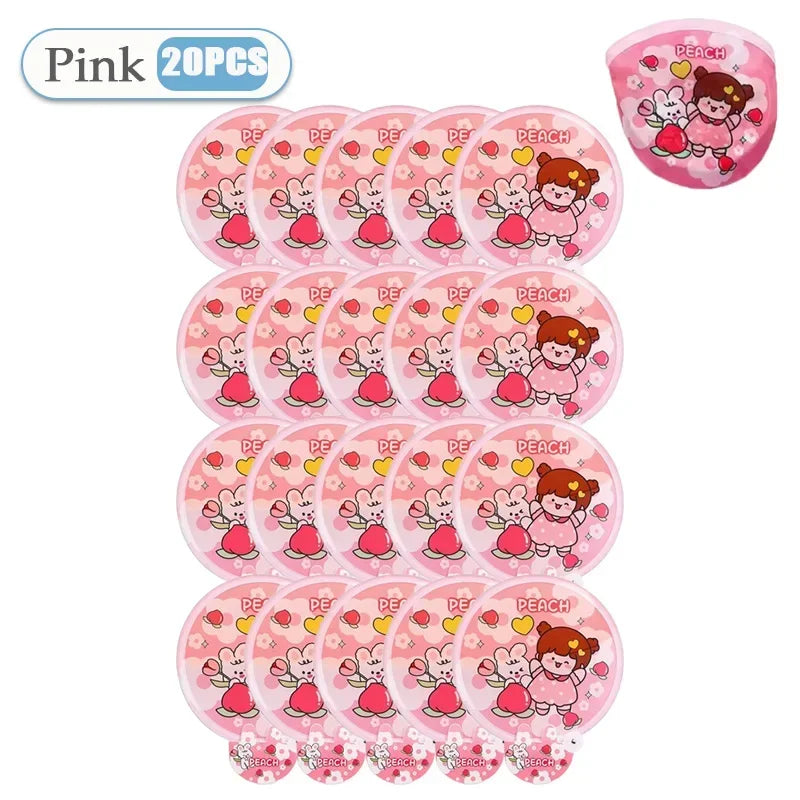 1-20PCS Mini Handheld Folding Fan with Handle Cute Portable Chinese Style Summer Cooling Gift for Travel Outdoor Party Essential Oasis Select Pink-20PCS
