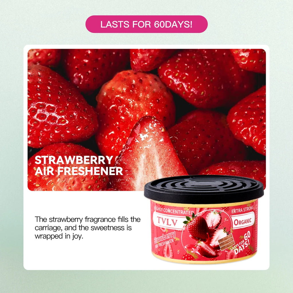 TVLV Solid Air Freshener – Car, Room & Bathroom Fragrance Solid Air Freshener Oasis Select 03 Strawberry