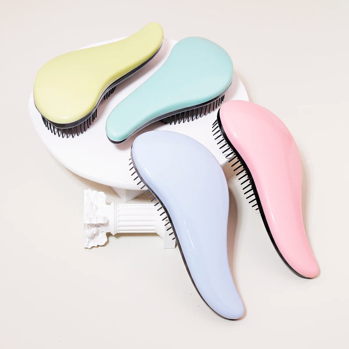 Antistatic massage brush winding shower massage brush wet hair curly brush salon hairdressing tool Special for real hair wigs Oasis Select
