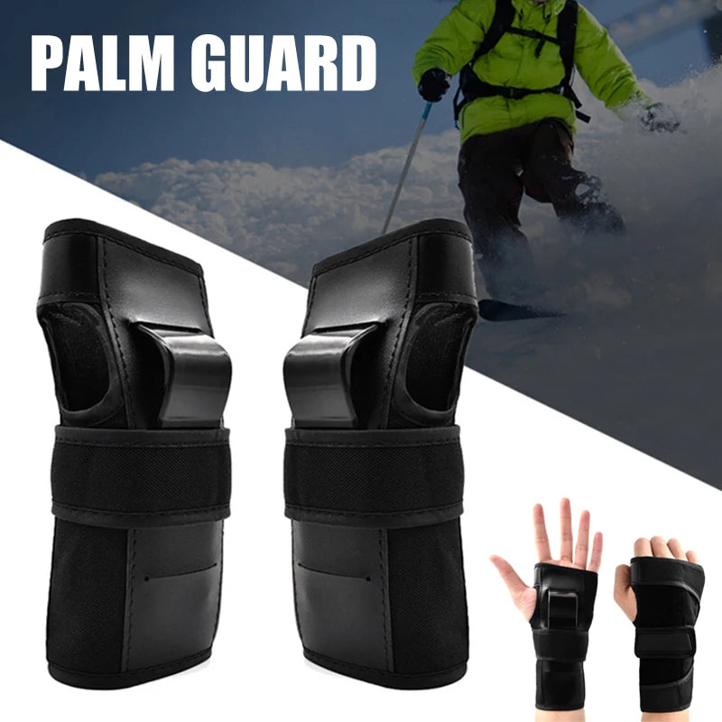 Wrist Guard Gloves with Palm Pads for Skiing & Skating