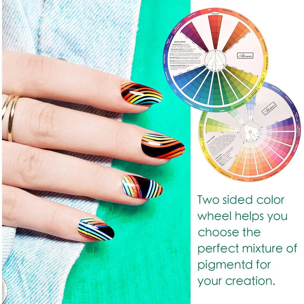1pc International Standard Color Gradient Wheel,Creative Color Wheel and Mixing Chart -Art Teaching Tool with Color Theory Guide Oasis Select