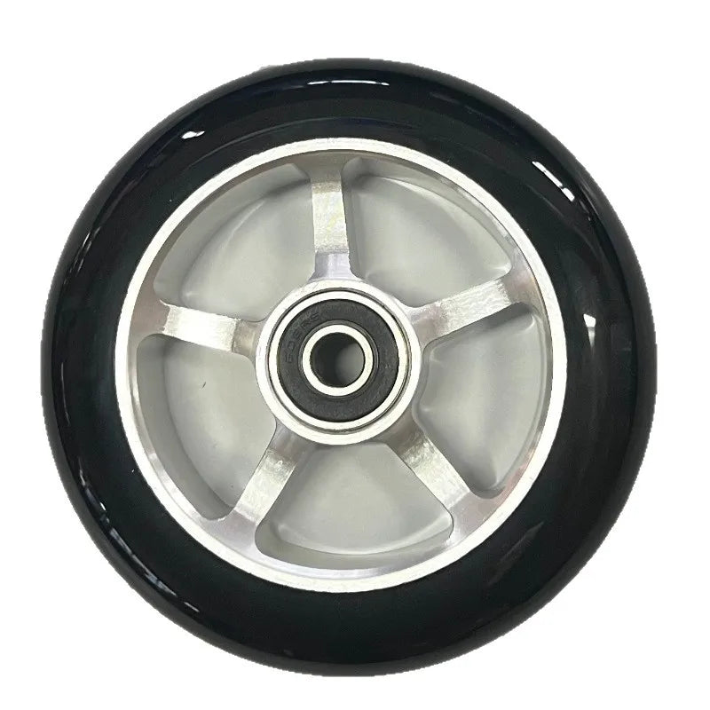 100mm Scooter Wheels Replacement with Bearings Aluminum Wear-Resistant PU Stunt Scooter Parts Kick Scooter Accessories 2pcs/set Oasis Select