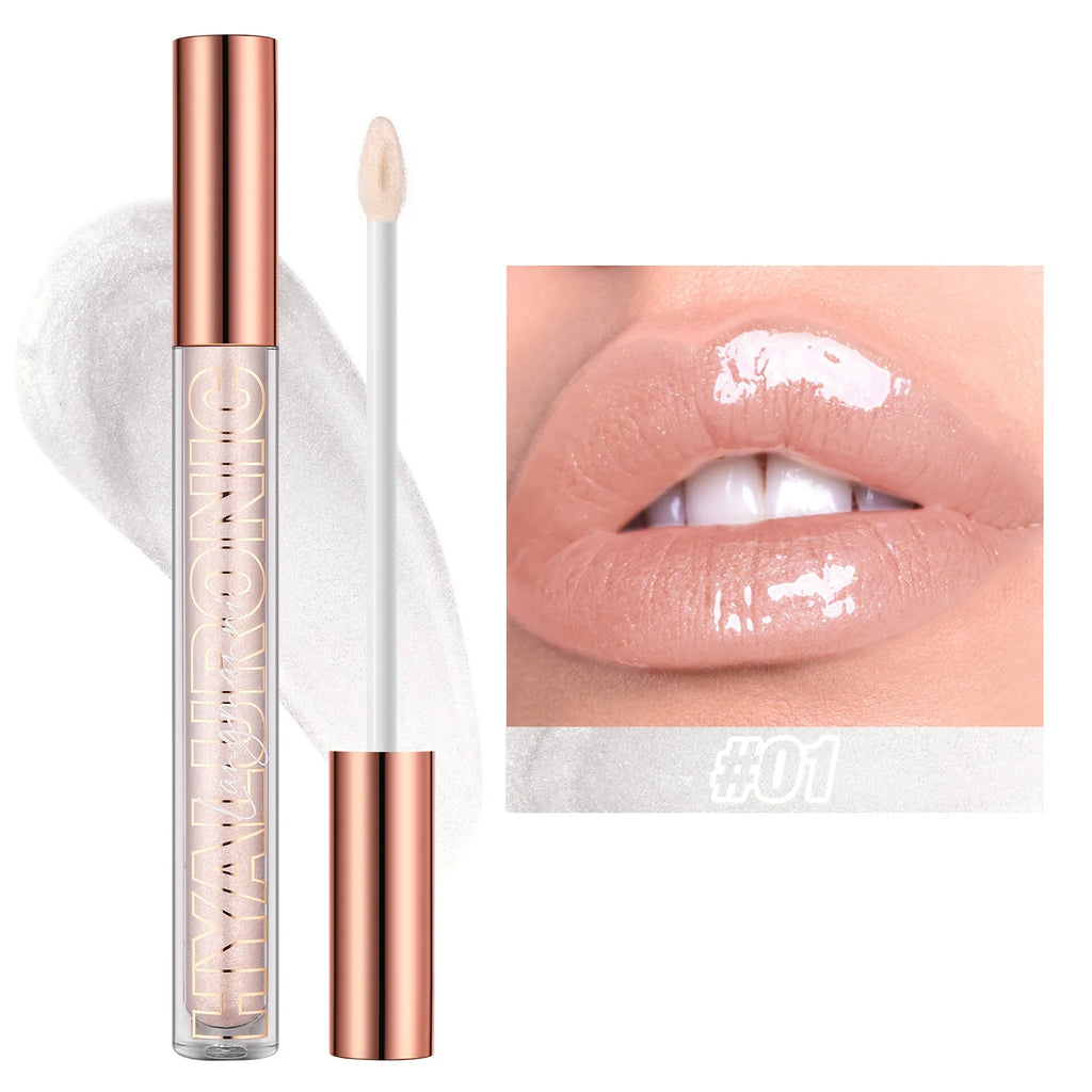 Hyaluronic Acid Glitter Lip Gloss – 8 Shades | Langmanni