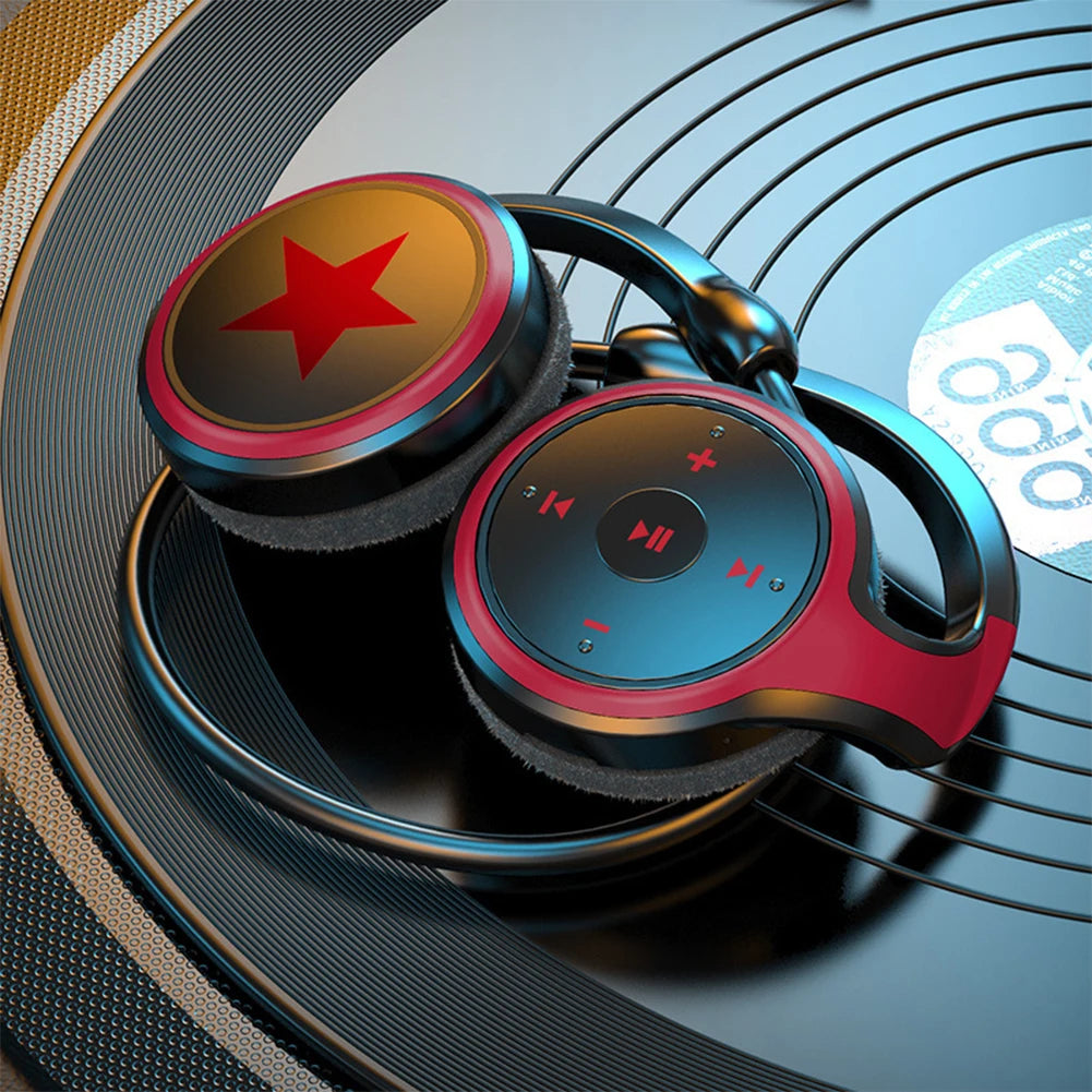 TWS Sport Headphone Wireless Bluetooth 8D Surround Heavy Bass Hifi Music Bluetooth Earphones With Mic Support FM/TF Card Oasis Select Red