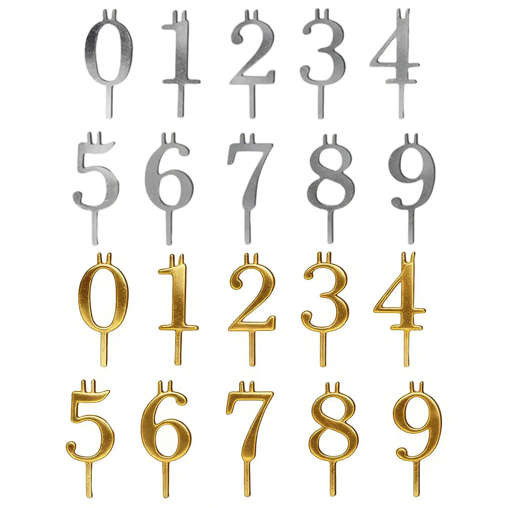 Number Candles 0–9 Birthday Cake Topper | Color Changing Set