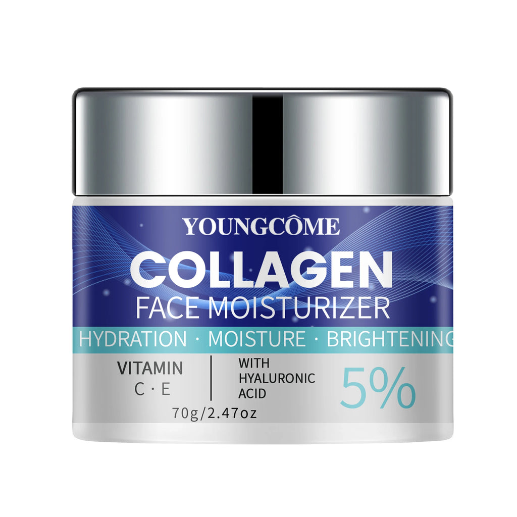 YOUNGCOME Collagen Moisturizer – Vitamin C, E & Hyaluronic Acid Face Moisturizer Cream Oasis Select 70g