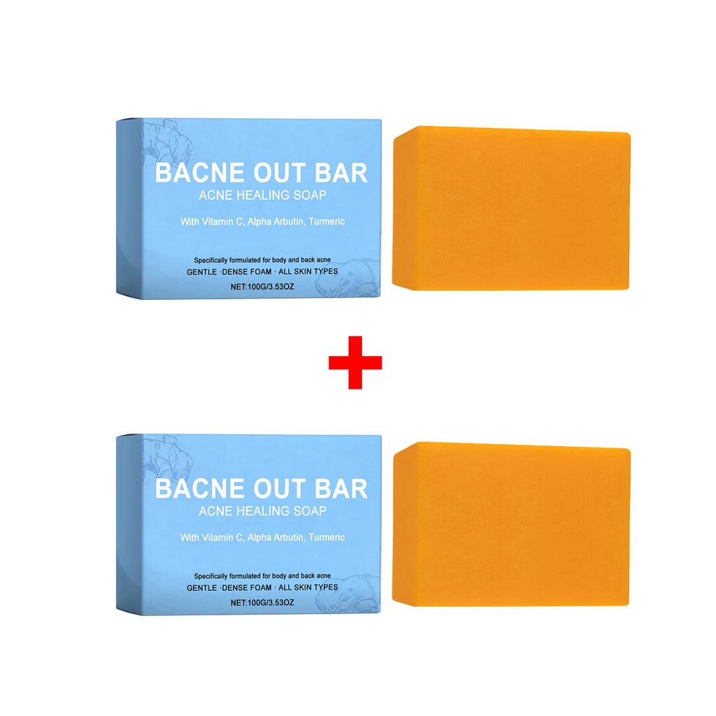 Vitamin C Cleansing Soap with Turmeric Moisturizing & Softening Oil Control Brightens Skin Moisturizing Cleansing Essential Soap Oasis Select 2 X 100g boxed