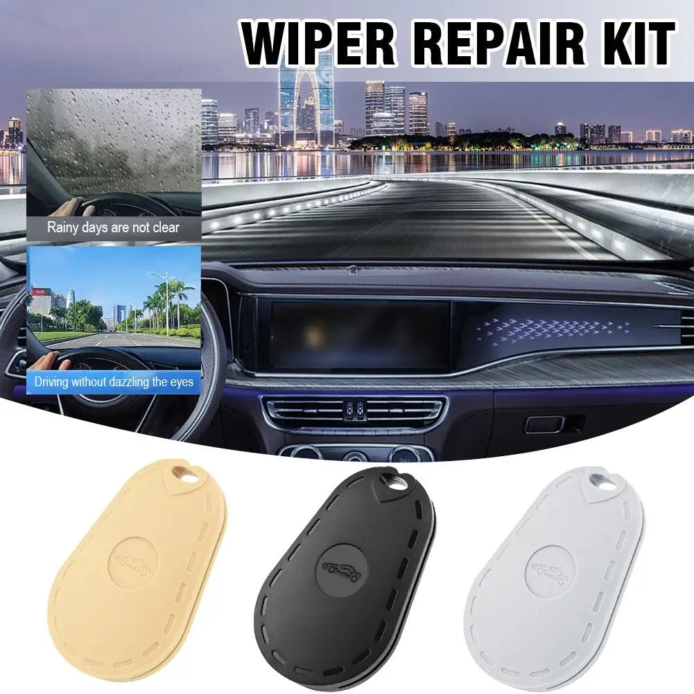 Car Wiper Repair Tool Universal Windshield Wiper Blade Strips Polisher Kit for Rubber Scratch Mud Dust Water Stain Removal Oasis Select ABC