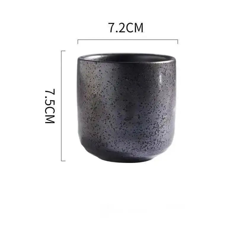 Tea Cup Japanese 200ml Coffee Mug Coarse Ceramic Large Capacity Originality Stackable Water Teacup Sake Wine Cups Friend Gift Oasis Select 200ML Style 3 200ML