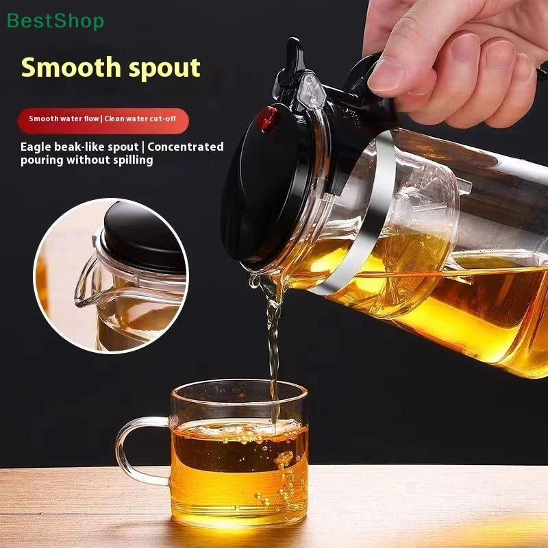 Borosilicate Glass Teapot with Filter & Lid – 500/700ml