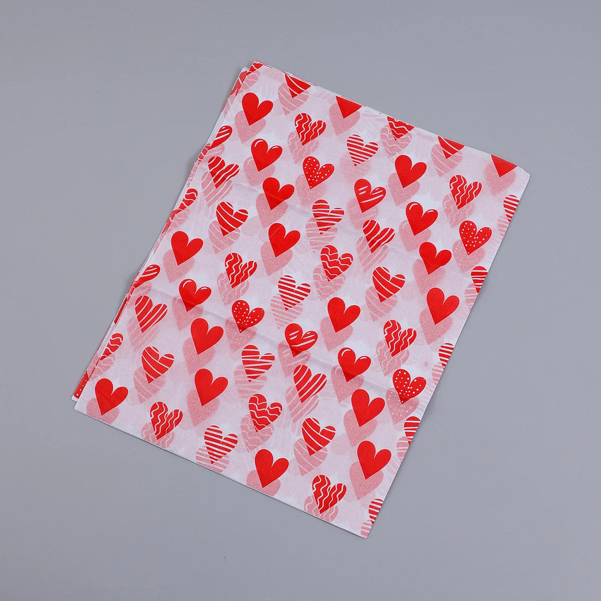 20 Sheets Valentine's Day Tissue Paper Red Love Heart Gift Wrapping Paper Birthday Decor Bridal Shower Party Supplies 50X35 Cm Oasis Select C