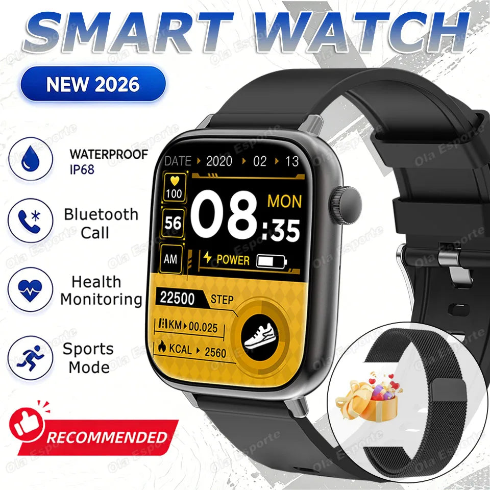 Ola Esporte 1.85" Smart Watch – Bluetooth Call & Fitness Tracker