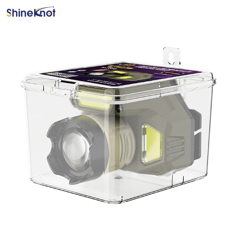 SHINEKNOT LED Headlamp – COB, Induction & Waterproof Camping